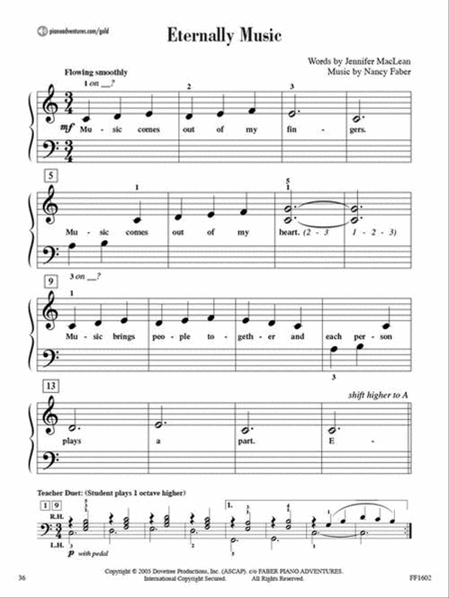 Primer Level – Gold Star Performance Piano Method scores gallery preview page 6