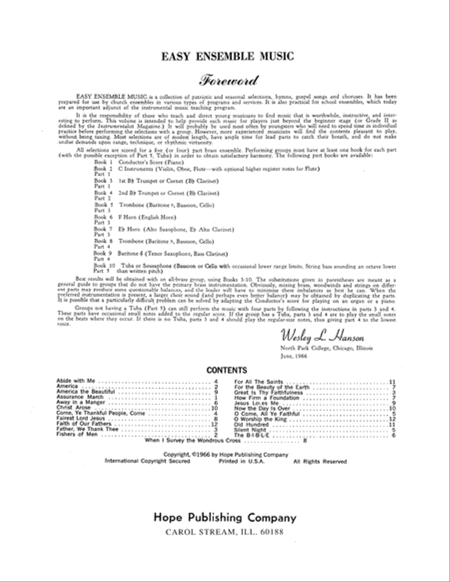 Easy Ensemble Music Part scores gallery preview page 2