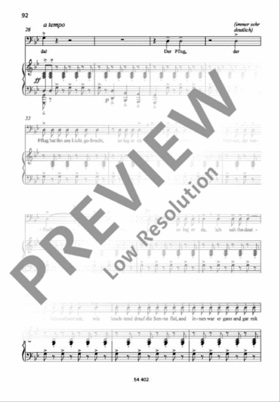 Szene des Bauern Szene des Bauern Baritone Voice scores gallery preview page 4