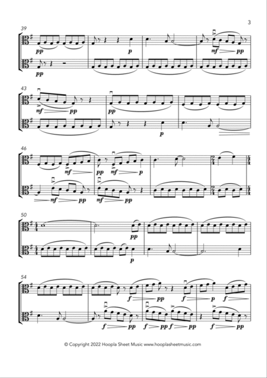 America the Beautiful (Fantasy) String Duet scores gallery preview page 3