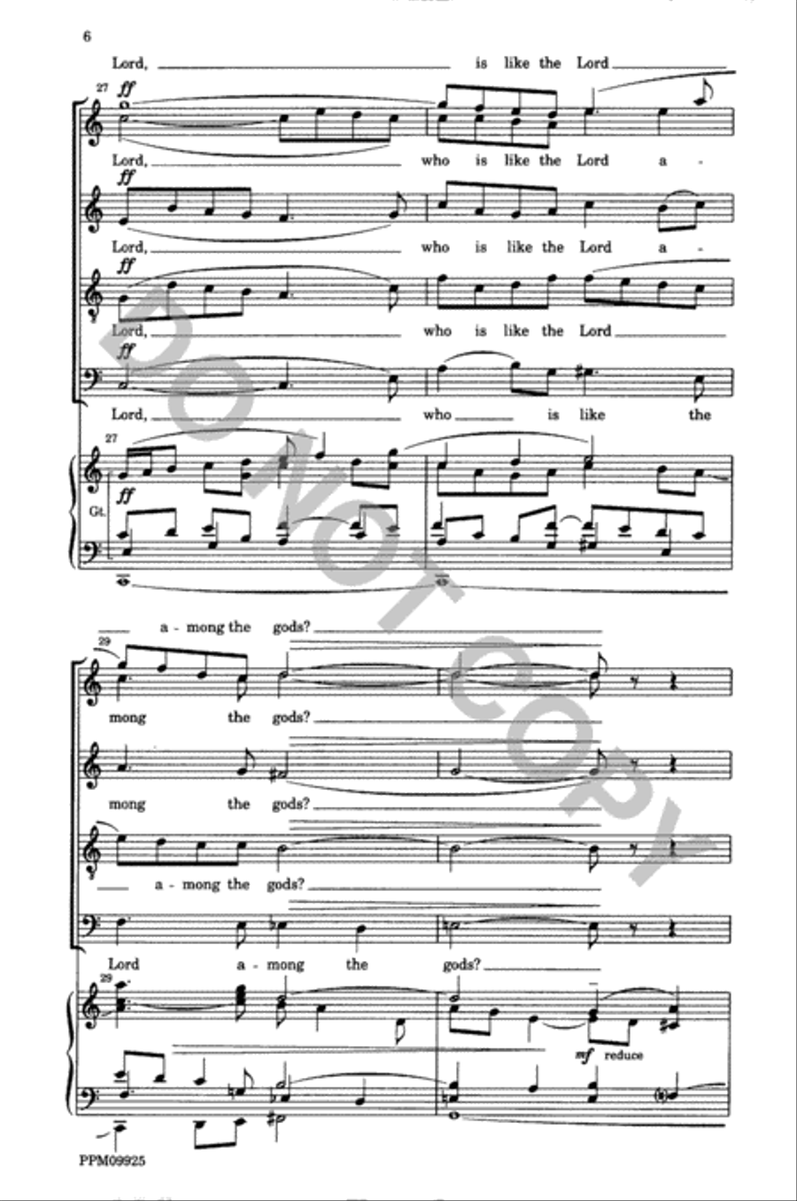Your Love O Lord forever will I sing Op. 251 Divisi scores gallery preview page 7