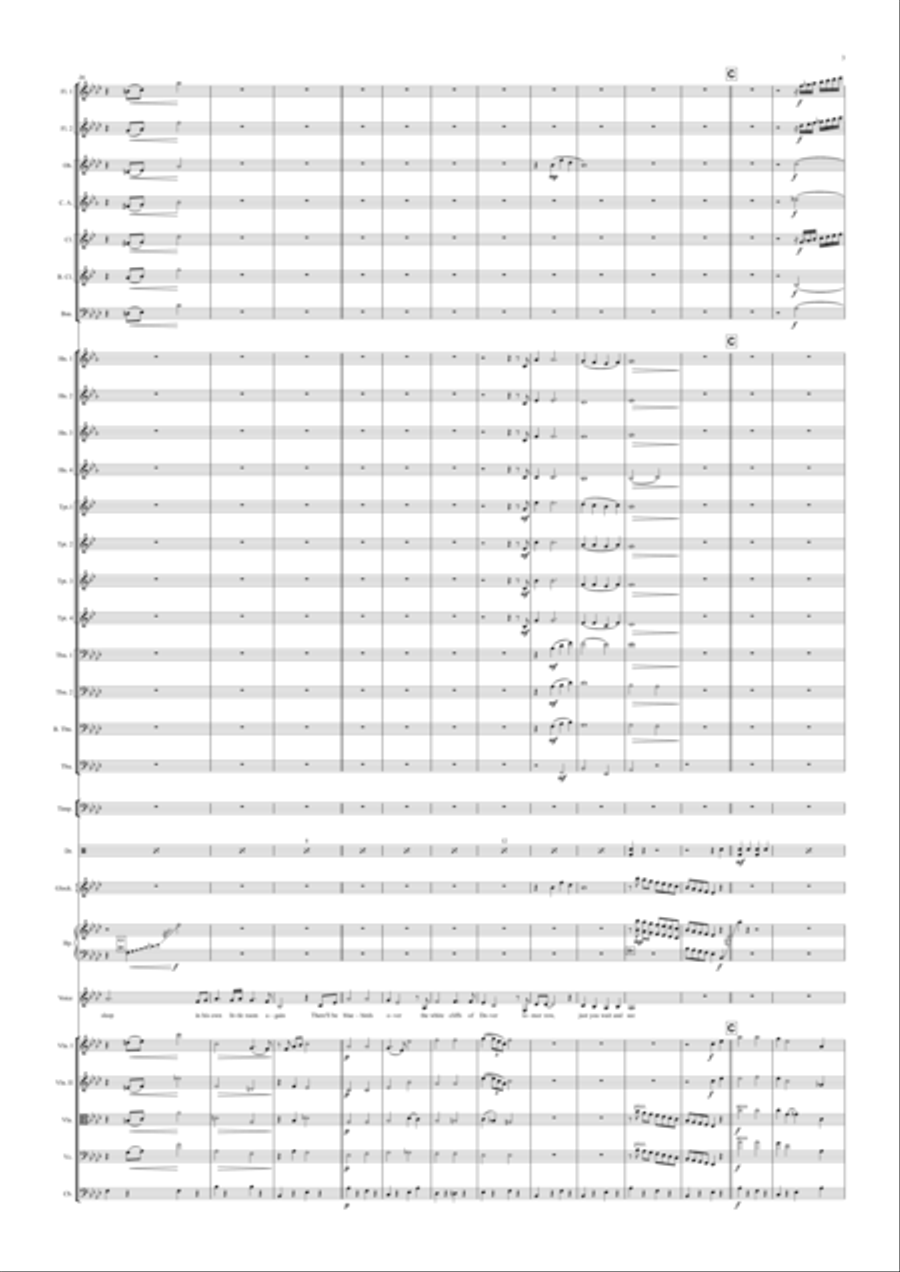 (there'll Be Bluebirds Over) The White Cliffs Of Dover Full Orchestra scores gallery preview page 3