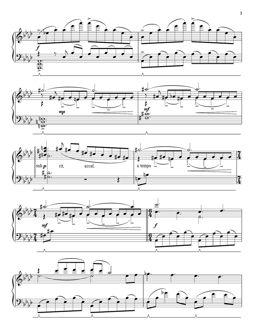 Neverland Piano Solo scores gallery preview page 3