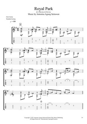 Book cover for Royal Park (Solo Guitar Tablature)