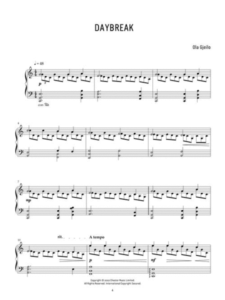 Dawn by Ola Gjeilo Piano Solo - Sheet Music