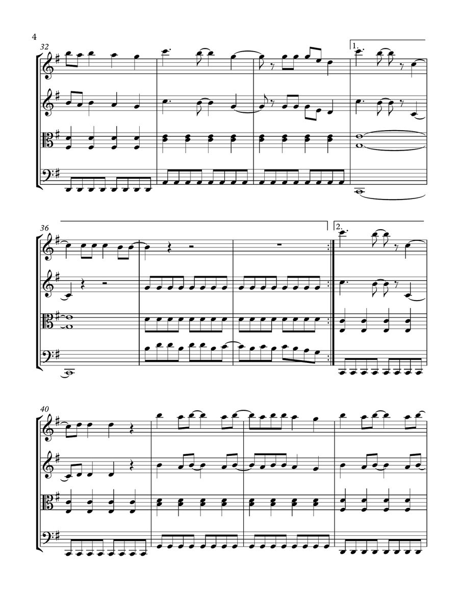 You Belong With Me String Quartet scores gallery preview page 5