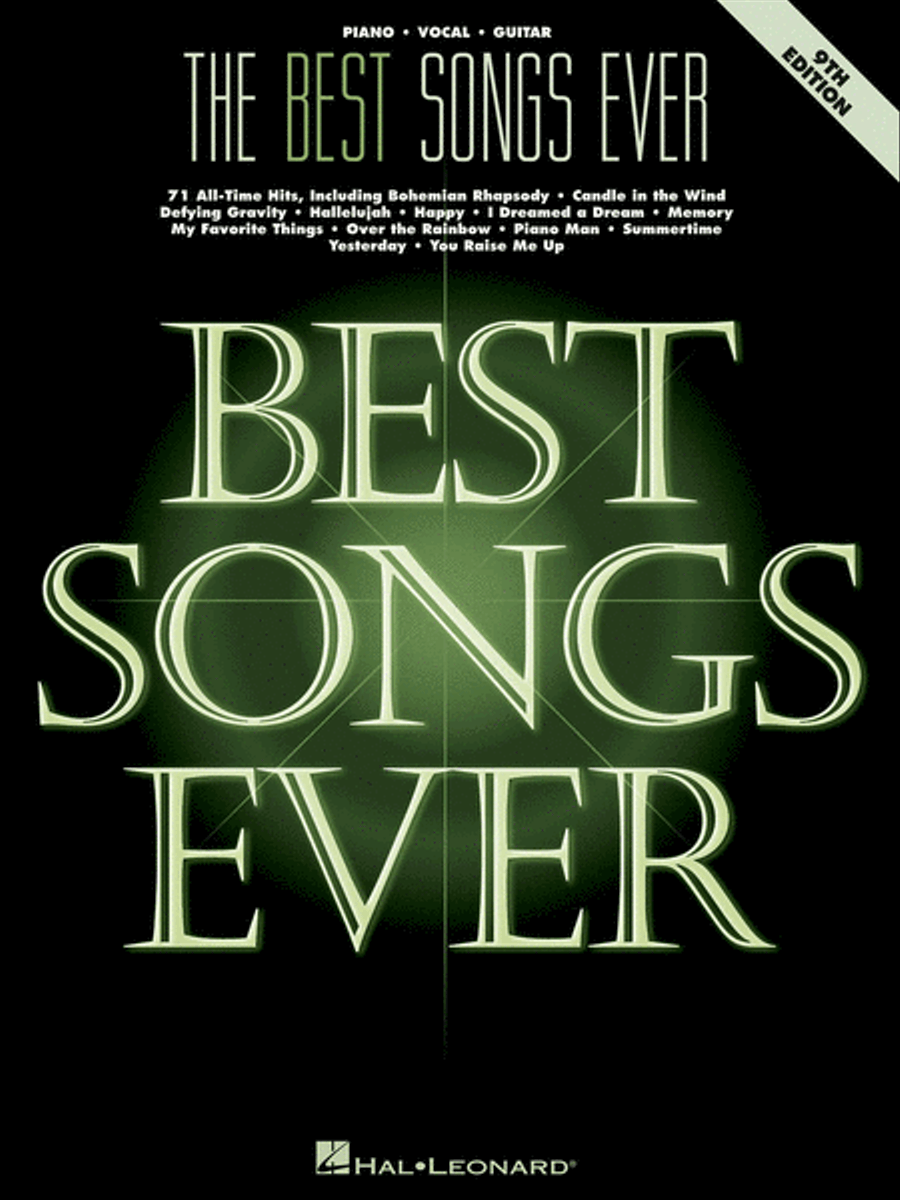 The Best Songs Ever – 9th Edition Piano, Vocal, Guitar scores gallery preview page 1