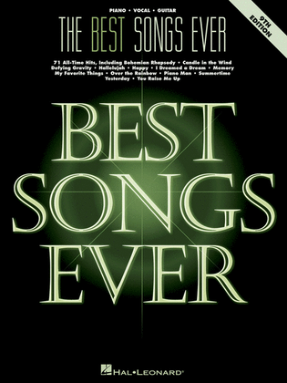 Book cover for The Best Songs Ever – 9th Edition