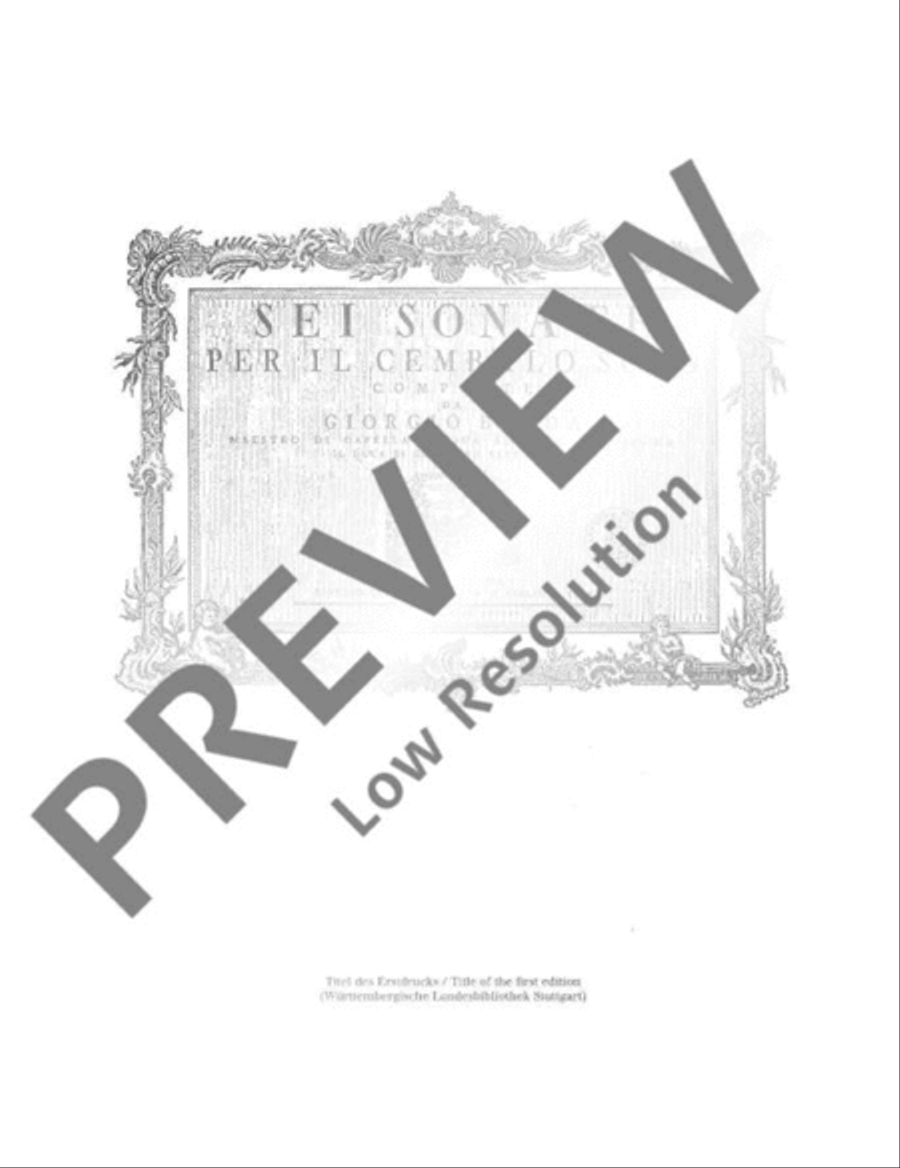 Six Sonatas Harpsichord scores gallery preview page 7