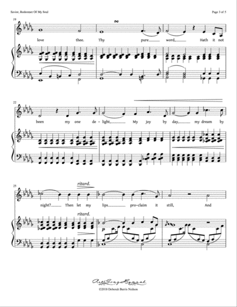 Savior, Redeemer Of My Soul / Robert Schumann's 