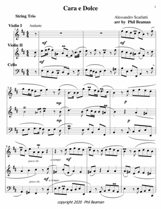 Cara e Dolce-Scarlatti-String Trio