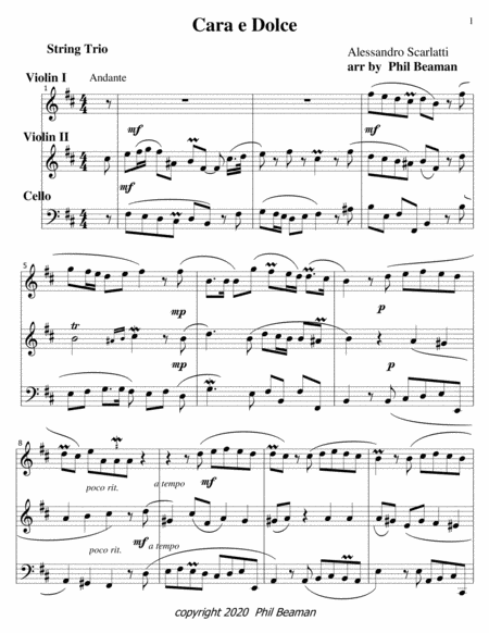 Cara e Dolce-Scarlatti-String Trio image number null