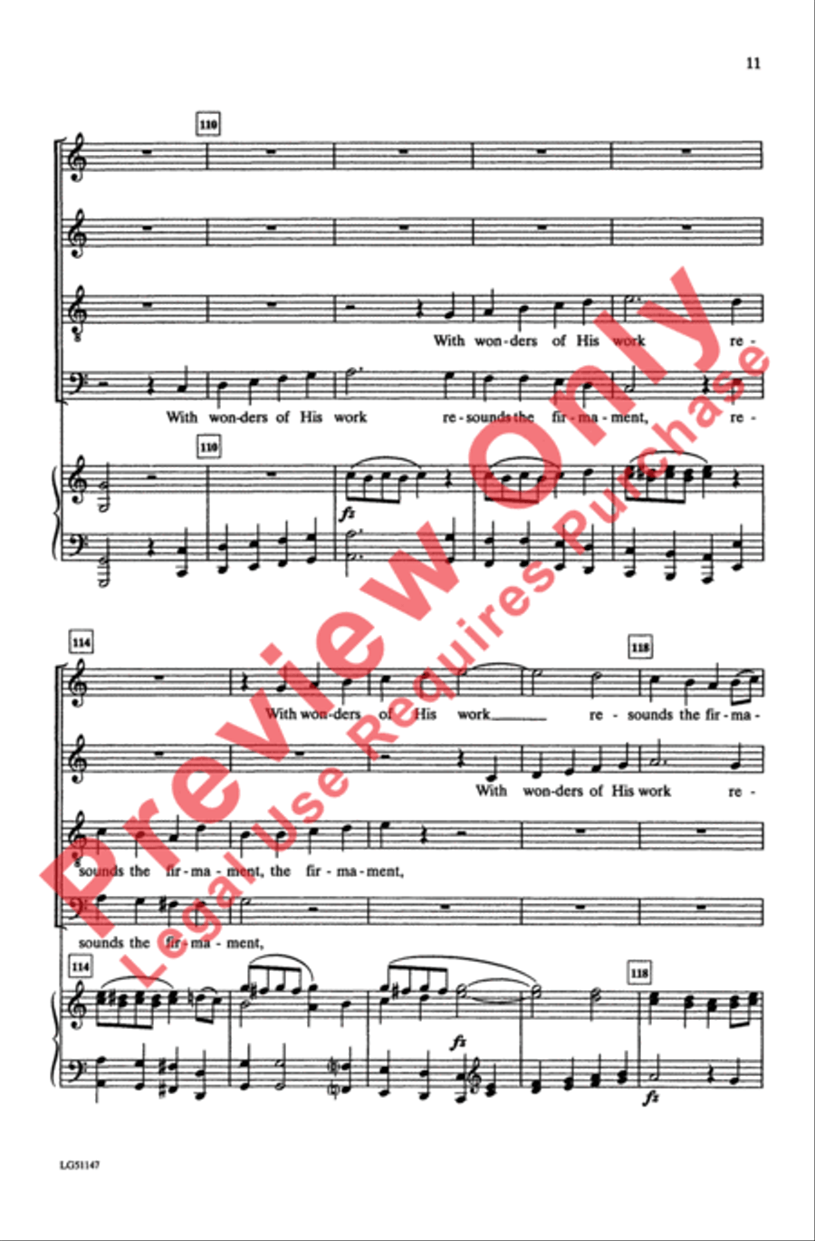 The Heavens Are Telling The Heavens Are Telling 4-Part scores gallery preview page 11