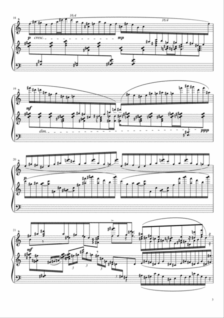 Nocturnus Aeternalis Piano Solo scores gallery preview page 3