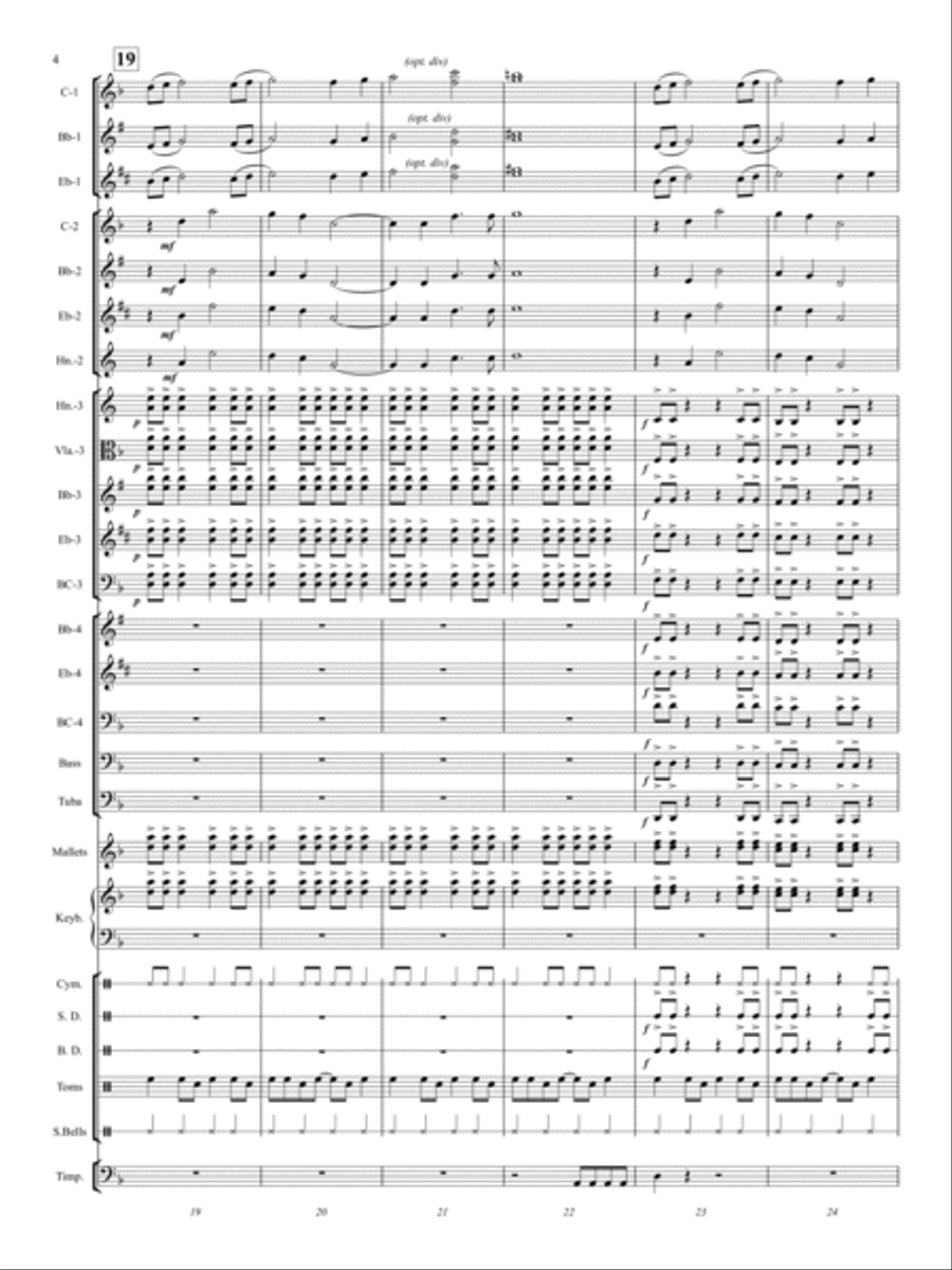 Fire Dance Fire Dance Concert Band scores gallery preview page 5