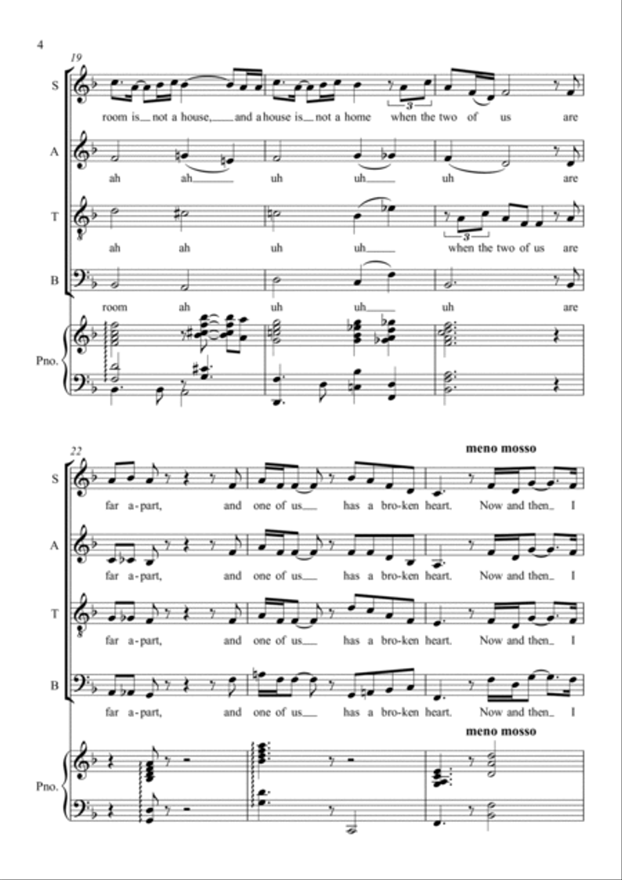 A House Is Not A Home 4-Part scores gallery preview page 4
