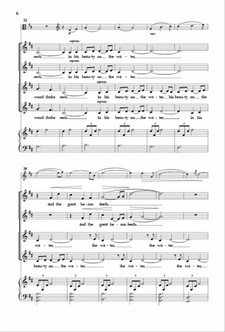 The Peace of Wild Things The Peace of Wild Things SSAA scores gallery preview page 5