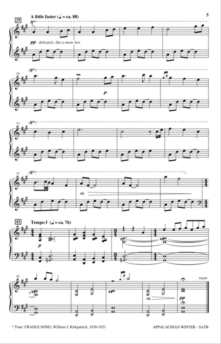 Appalachian Winter (A Cantata For Christmas) 4-Part scores gallery preview page 2