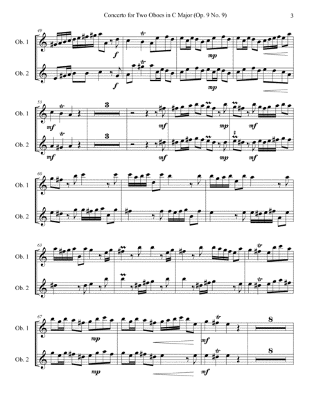 Concerto for Two Oboes in C Major, Op. 9 No. 9 image number null