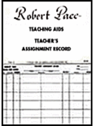 Book cover for Teaching Aids, Teacher's Assignment Record