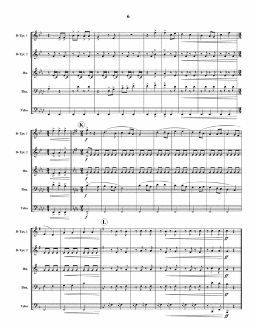 Scenes from Petrushka Scenes from Petrushka Brass Quintet scores gallery preview page 6