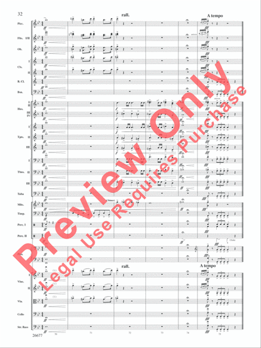 Star Wars Epic -- Part II, Suite from the Full Orchestra scores gallery preview page 33
