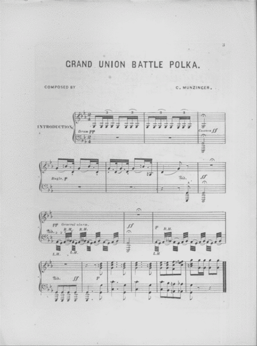 Grand Union Battle Polka Piano Solo scores gallery preview page 2