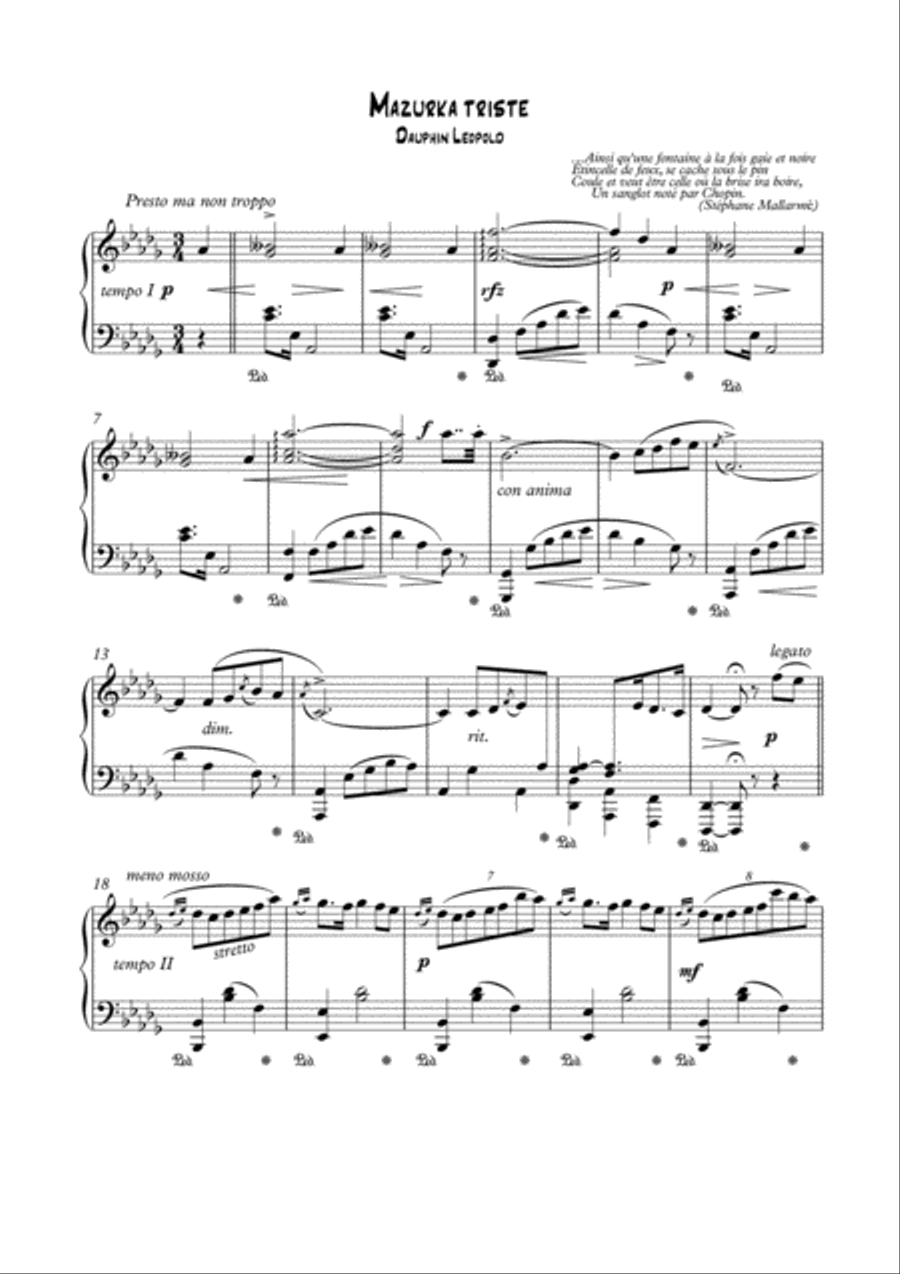 Masterpieces for solo piano 3 by P. Tchaikovsky and L. Dauphin Piano Solo scores gallery preview page 2