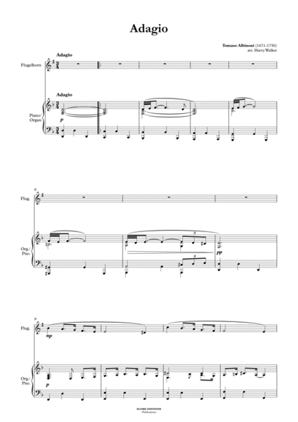 Adagio - Albinoni (for Flugelhorn and Piano/Organ) image number null