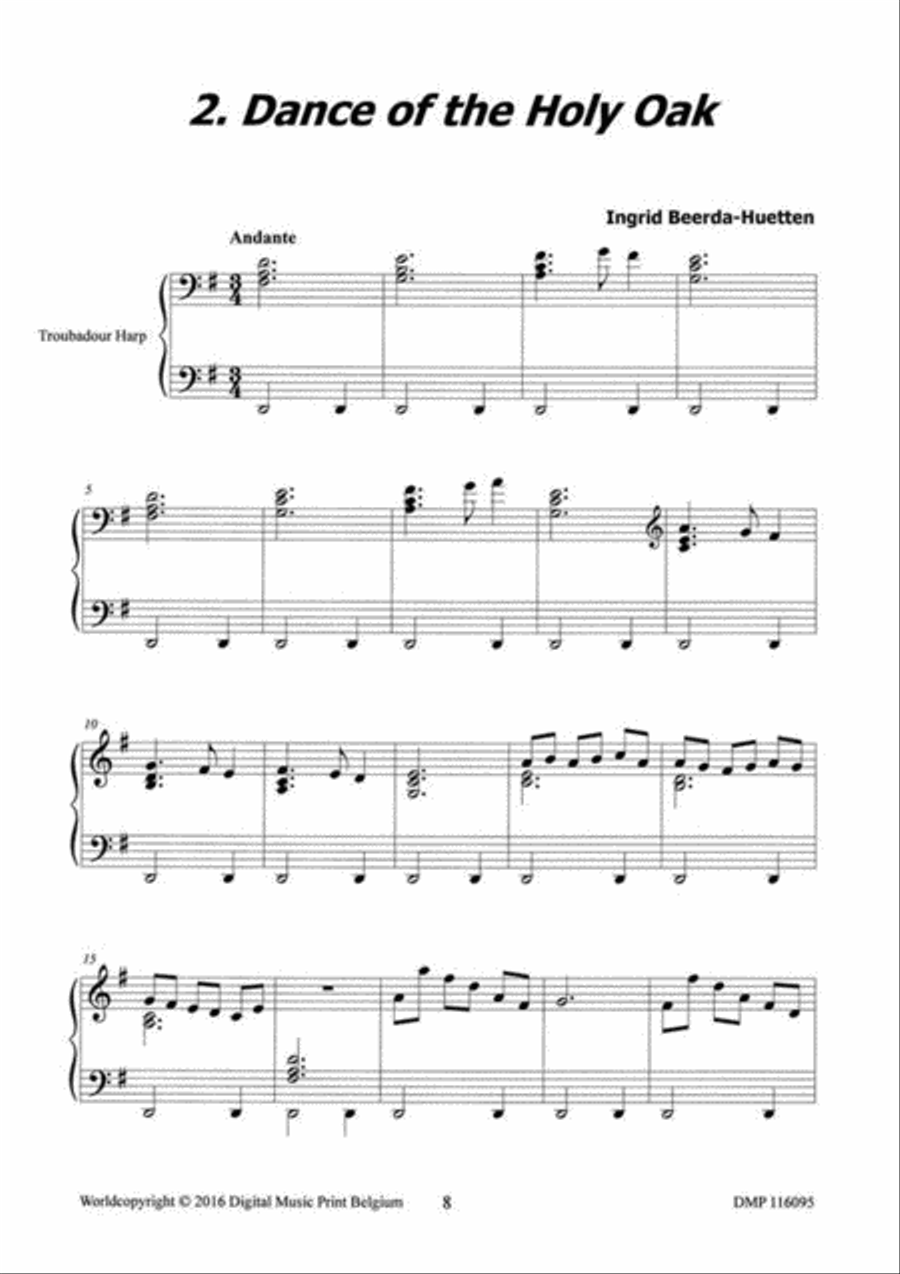 Delightful Pieces 3 Harp scores gallery preview page 3