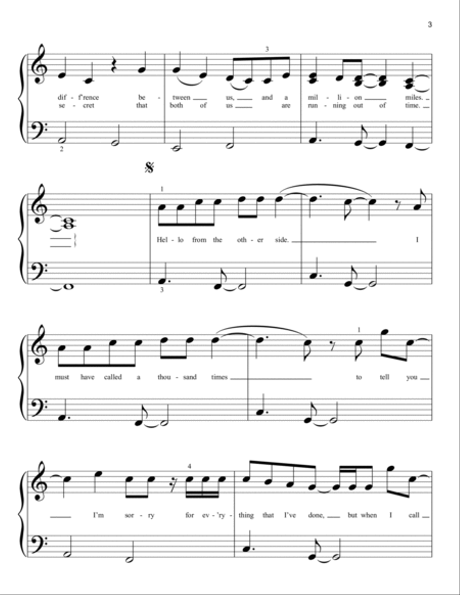 Hello Hello Easy Piano scores gallery preview page 3