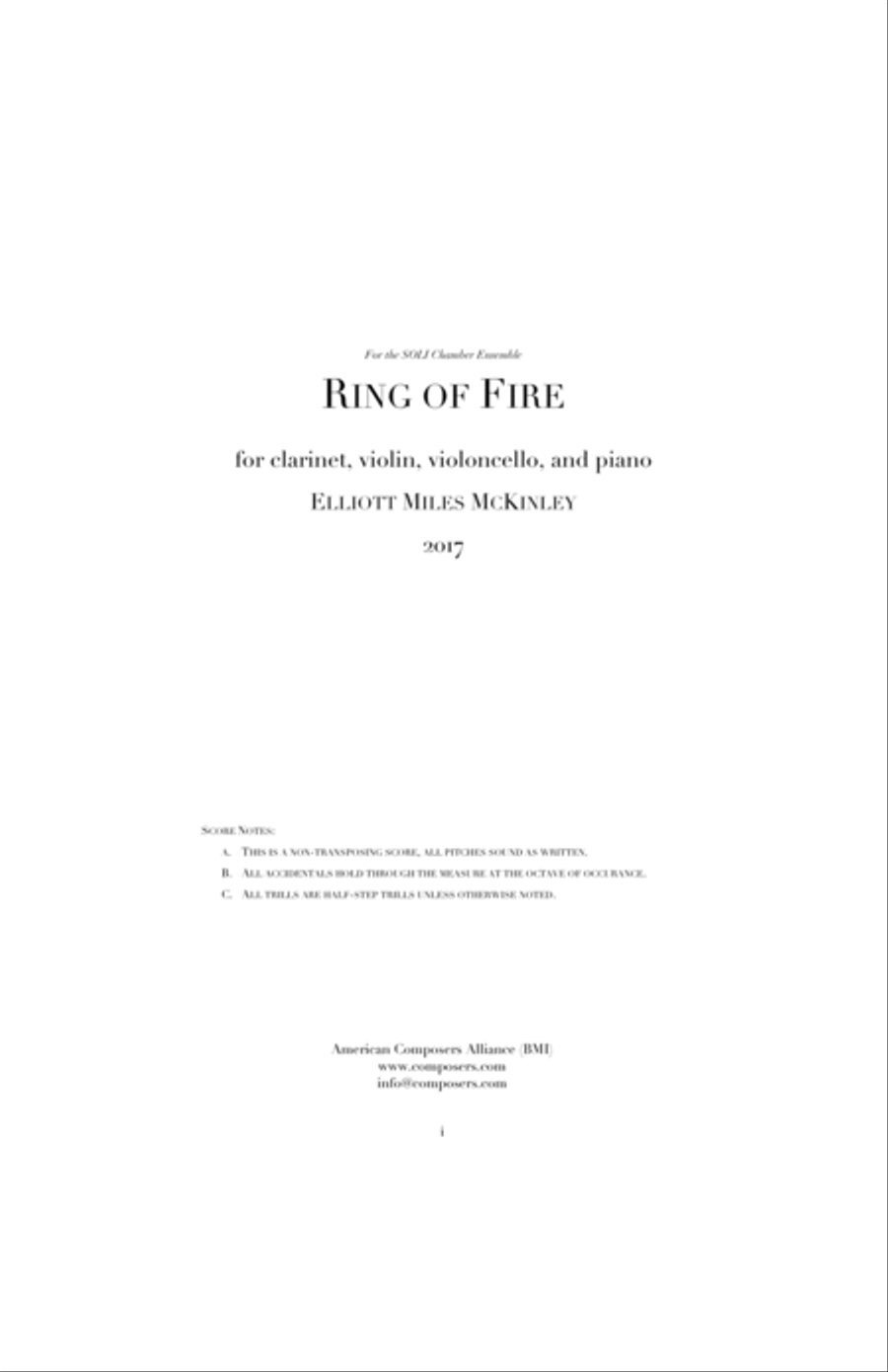 [McKinley] Ring of Fire Small Ensemble scores gallery preview page 3