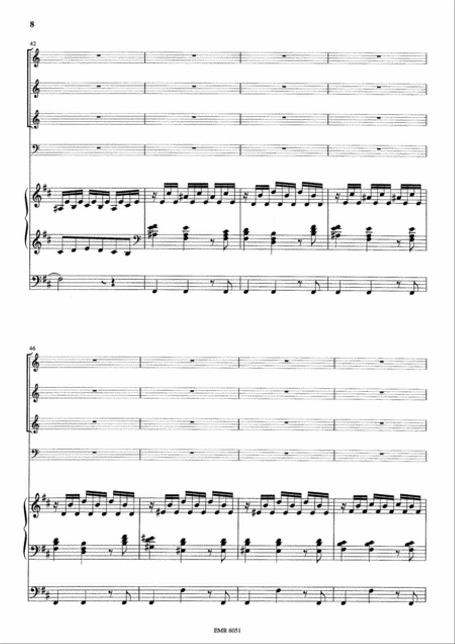 Sinfonia Bb-Dur Trumpet scores gallery preview page 9