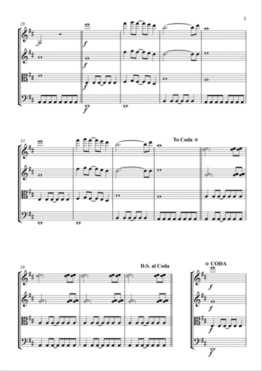 Love Will Tear Us Apart Love Will Tear Us Apart String Quartet scores gallery preview page 3
