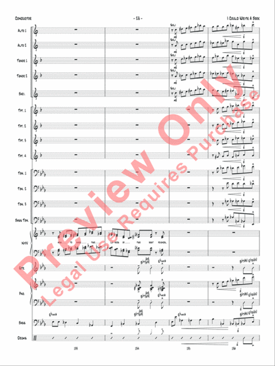 I Could Write a Book Jazz Ensemble scores gallery preview page 31