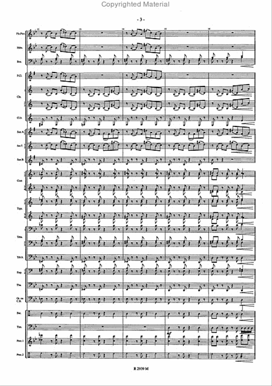 Libertango Concert Band scores gallery preview page 4