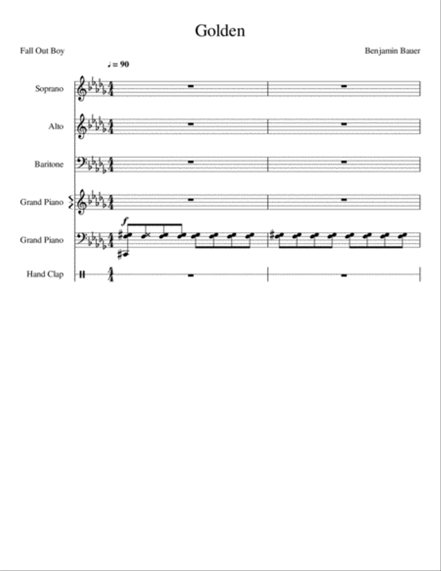 Golden SAB 3-Part scores gallery preview page 1