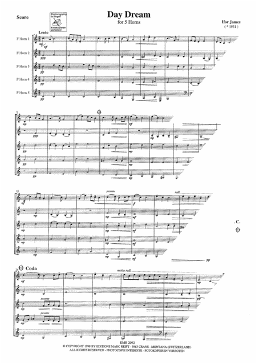 Day Dream Horn scores gallery preview page 6