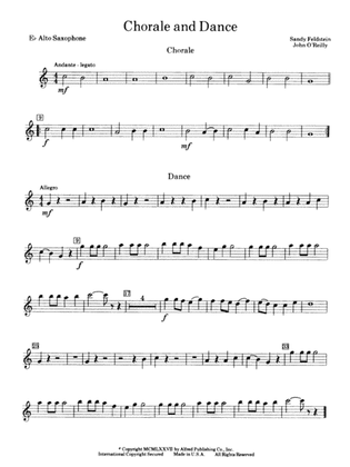Chorale and Dance: E-flat Alto Saxophone