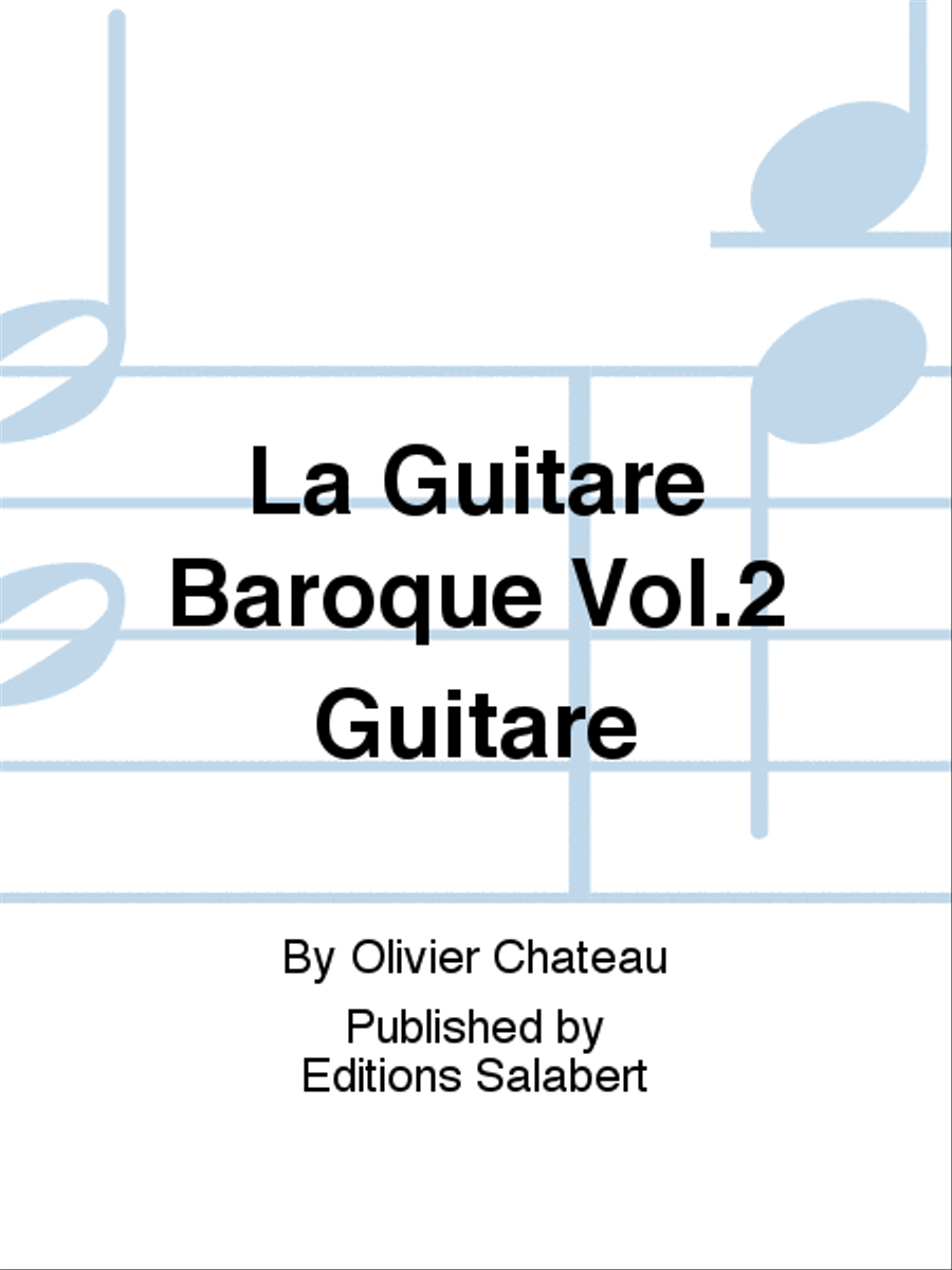 La Guitare Baroque Vol.2 Guitare Lute scores gallery preview page 1