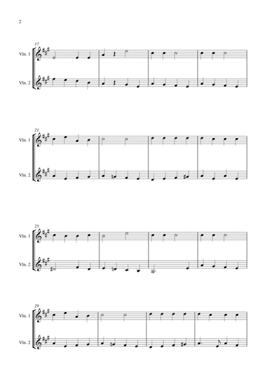 Jingle Bells (for violin duet, suitable for grades 1-5) image number null
