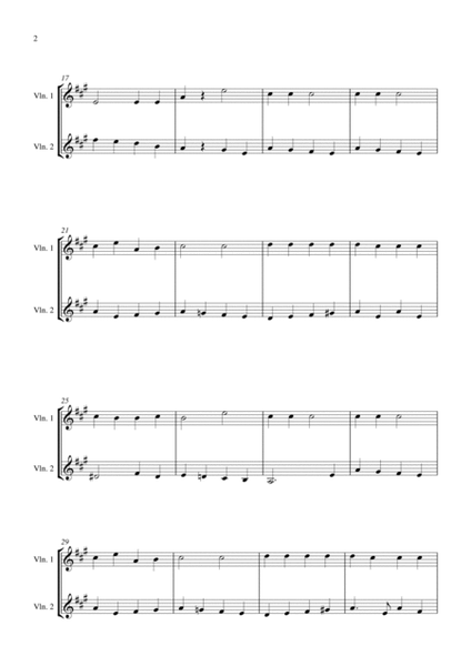 Jingle Bells (for violin duet, suitable for grades 1-5) image number null