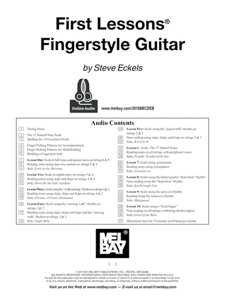 First Lessons Fingerstyle Guitar image number null