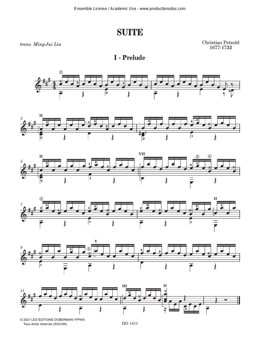 Suite Classical Guitar - Digital Sheet Music page 3