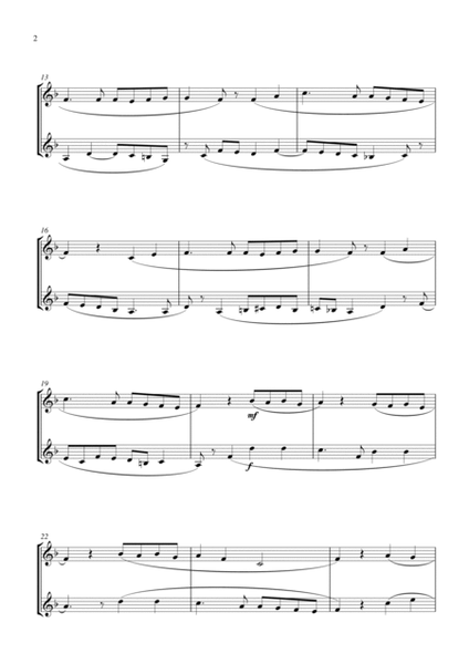 Once In Royal David’s City (for trumpet (Bb) duet, suitable for grades 2-6) image number null