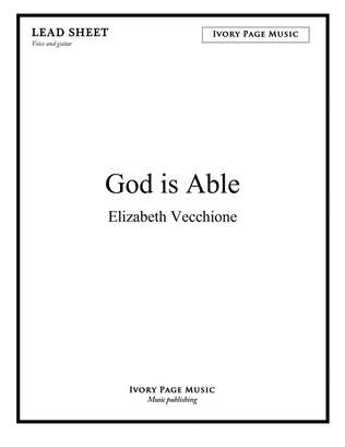 God is Able - lead sheet