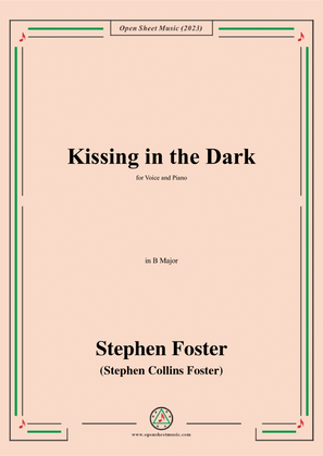 Book cover for S. Foster-Kissing in the Dark,in B Major