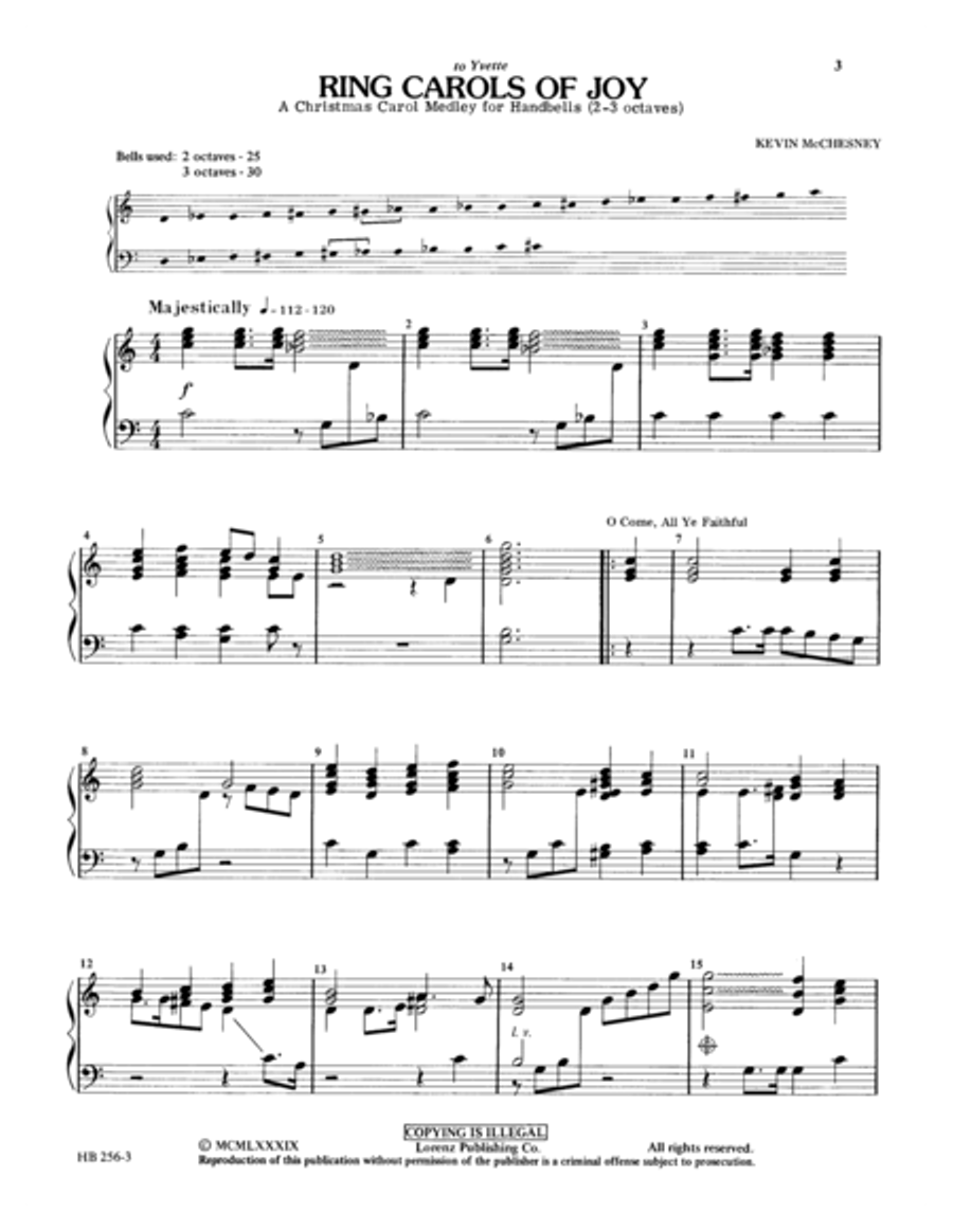 Ring, Carols of Joy 3-Octaves scores gallery preview page 3