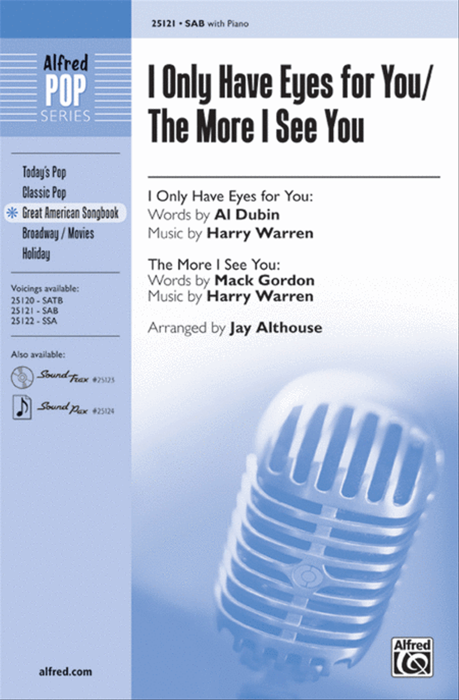 I Only Have Eyes for You / The More I See You 3-Part scores gallery preview page 1