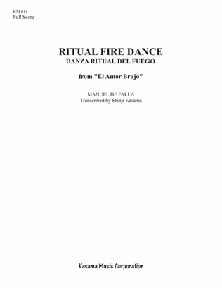Ritual Fire Dance (Danza Ritual del Fuego) from “El Amor Brujo” (8/5 x 11)